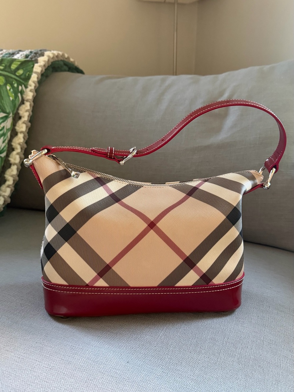 Burberry House Check Hobo Bag